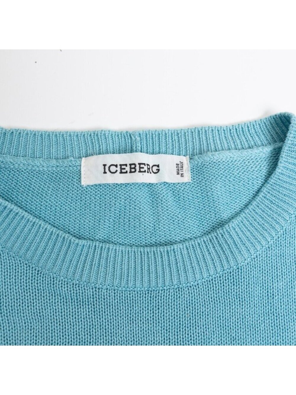 Vintage Iceberg Felix The Cat Knit Sweater Blue White Cartoon Italy Rare S - Picture 3 of 14